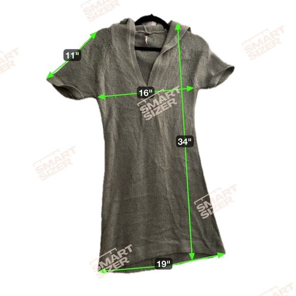 Stylish Knitted Dress with Hood By Poof Size Medium - Picture 10 of 10